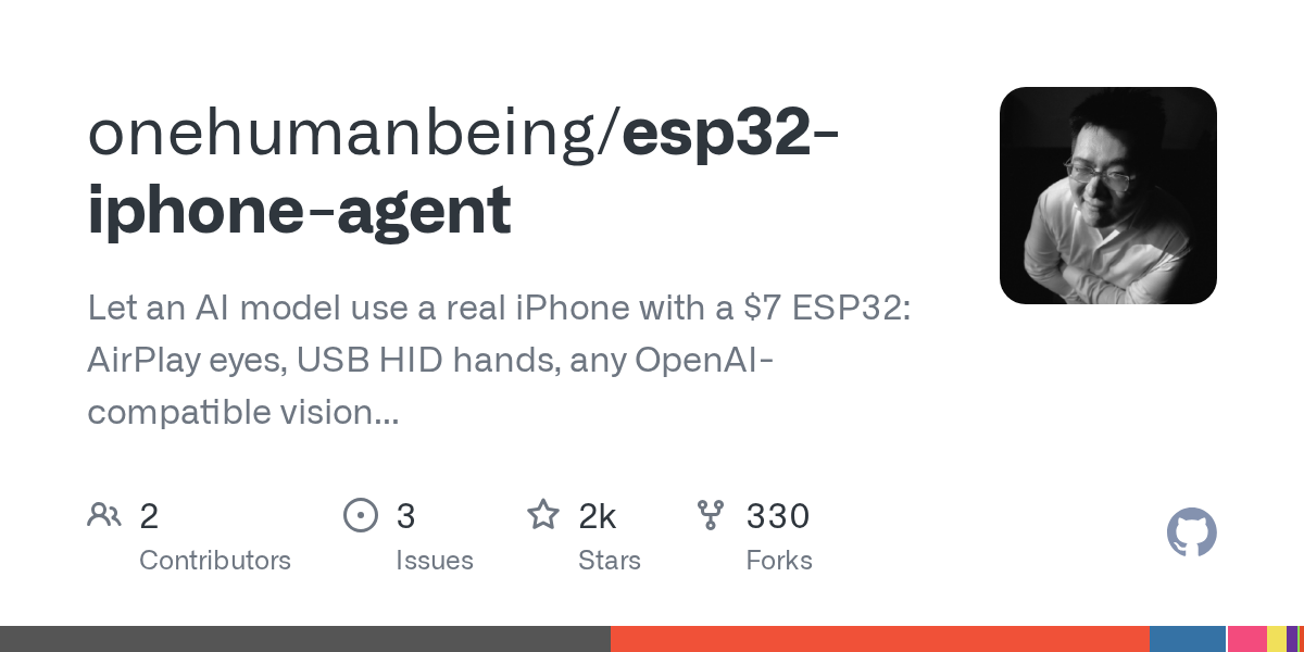 ESP32 iPhone Agent 七美元板子操控真机(48 小时内)